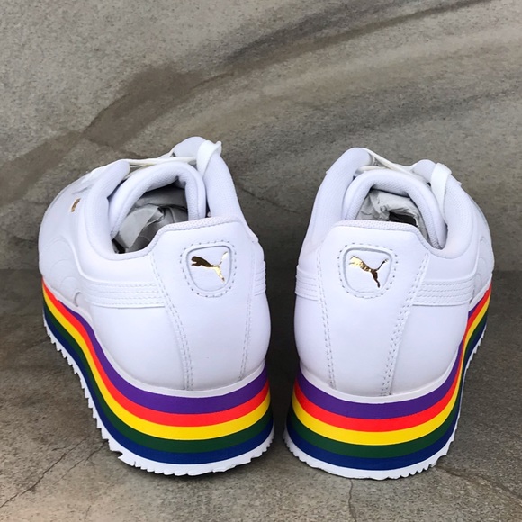 Puma Shoes Puma Roma Amor Rainbow Platform Sneakers Poshmark